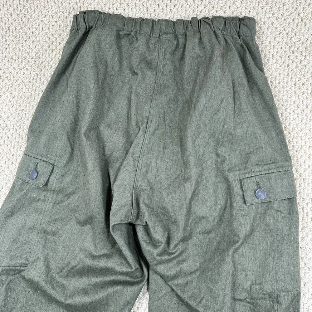Extra Stark Suspendered Tanker Pants Mens 52/L Green German Military Baggy Cargo
